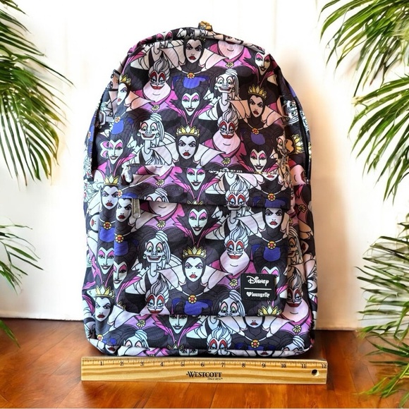 Loungefly Disney Villains Backpack – Evil Queen, Ursula, Maleficent, Cruella - Picture 14 of 16